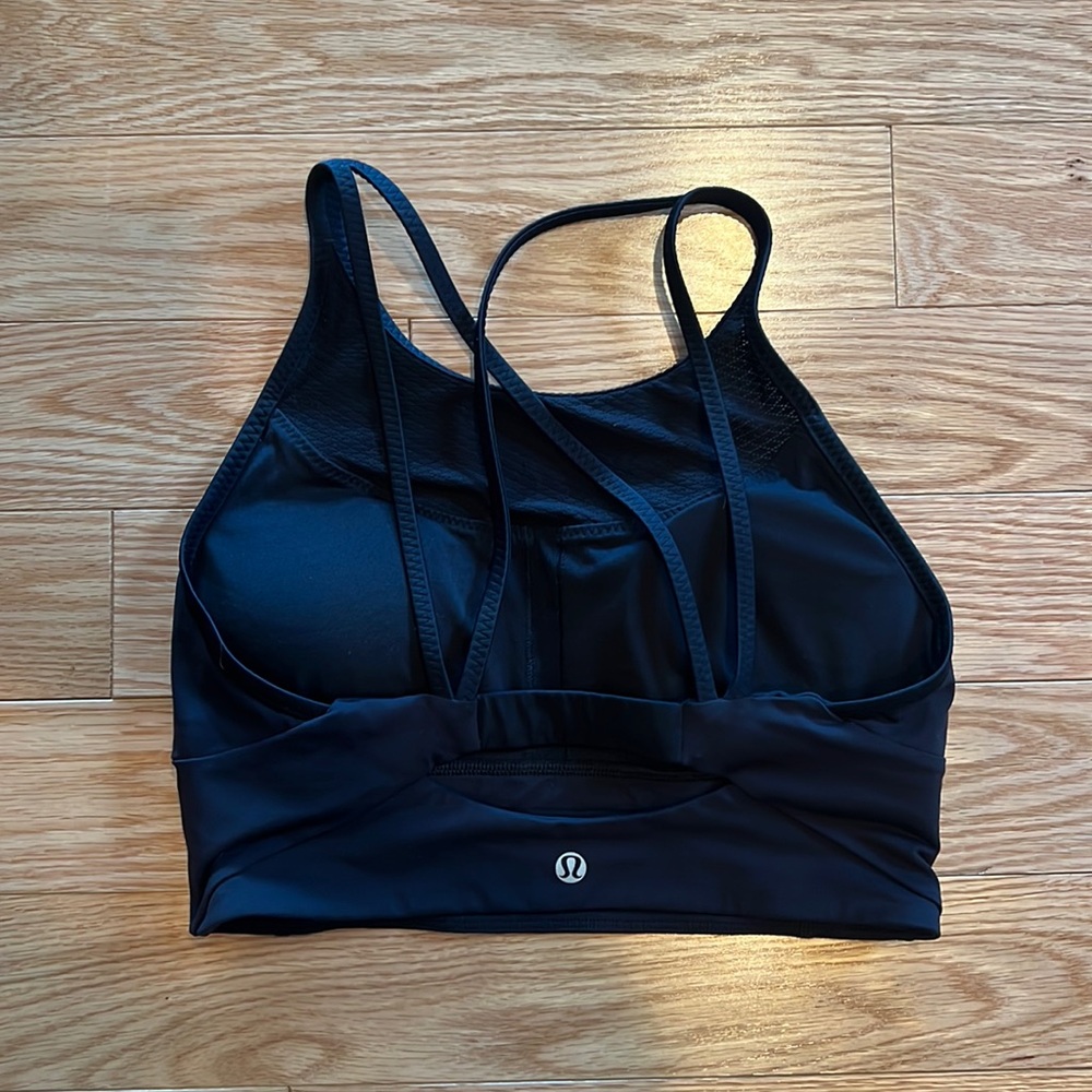 Lululemon High Rise Long Line Strappy Sports Bra Size 8